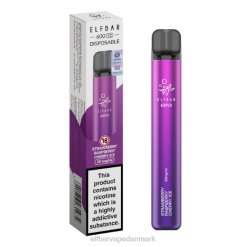 ELFBAR 600V2 engangs vape | 6T6D18 Elf Bar København jordbær hindbær kirsebær is