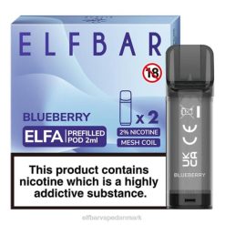 ELFBAR ELFA færdigfyldt pod (2 pakke) | 6T6D106 Elf Bar Vape Danmark blåbær