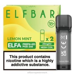 ELFBAR ELFA færdigfyldt pod (2 pakke) | 6T6D110 Elf Bar Pris citronmynte