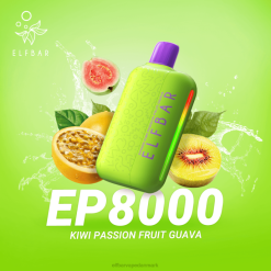 ELFBAR EP8000 engangs vape | 6T6D301 Elf Bar Vape Danmark kiwi passionsfrugt guava