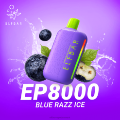 ELFBAR EP8000 engangs vape | 6T6D306 Elf Bar Vape Danmark blå razz is
