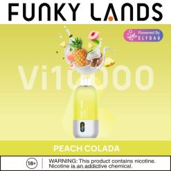 ELFBAR Funky Lands Vi10000 engangs vape | 6T6D390 Elf Bar Pris fersken colada