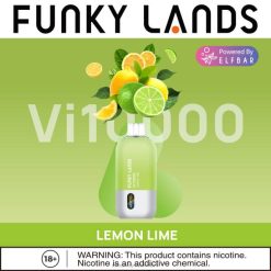 ELFBAR Funky Lands Vi10000 engangs vape | 6T6D392 Elf Bar Danmark citron lime