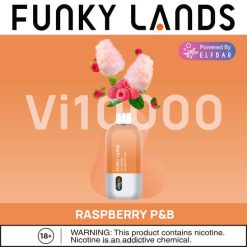 ELFBAR Funky Lands Vi10000 engangs vape | 6T6D395 Elf Bar Pris hindbær p&b