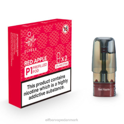 ELFBAR Mate 500 P1 færdigfyldte bælg (2 pakker) | 6T6D161 Elf Bar Vape Danmark rødt æble