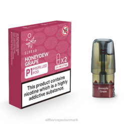 ELFBAR Mate 500 P1 færdigfyldte bælg (2 pakker) | 6T6D163 Elf Bar København honningdug drue