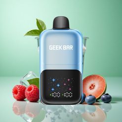 GEEK BAR 2GO 50000 Puffs Blåbær Hindbær Is Interaktivt Stort Skærm Denmark wholesalers