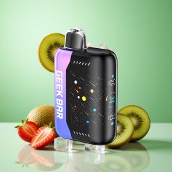 GEEK BAR Pulse X 42K Puffs Jordbær Kiwi Is Justerbar Luftstrøm 3D Buet Skærm Denmark wholesalers