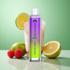 Hayati Pro Max 4000 Puffs Bær Lemonade Opladningsbar Batteri & LED-lys Denmark wholesalers