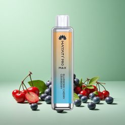 Hayati Pro Max 4000 Puffs Blåbær Kirsebær Traneber 2%/5% Nikotinstyrke Opladningsbar Batteri Denmark wholesalers