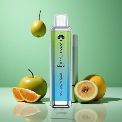 Hayati Pro Max 4000 Puffs Dobbelt Menthol Opladelig Batteri Denmark wholesalers