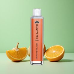 Hayati Pro Max 4000 Puffs Rocky Candy Appelsin Opladelig Batteri & 2ml Tank Denmark wholesalers