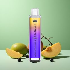 Hayati Pro Max 4000 Puffs Sort solbær Mango Opladelig batteri TPD-overensstemmelse Denmark wholesalers