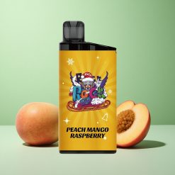 IGET Bar 3500 Puffs Fersken Mango Hindbær 1,2 Ohm Mesh Coil 1400 mAh Denmark wholesalers