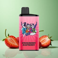 IGET Bar Pro 10000 Puffs Jordbær Hindbær Batterikapacitet 2000 mAh Materiale PC+ALU Denmark wholesalers