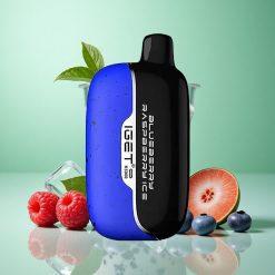 IGET Moon 5000 Puffs Blåbær Hindbær Is Netto Vægt 81,5 g Størrelse 49,5x25,3x99,4 mm Denmark wholesalers