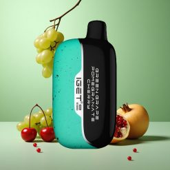 IGET Moon K5000 Puffs Grøn Drue/Granatæble/Kirsebær Netto Vægt: 81,5 g Størrelse: 49,5x25,3x99,4 mm Denmark wholesalers