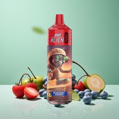 JNR Alien 10000 Puffs Blå Hindbær Kirsebær 20ml E-væske Type-C Hurtigopladning Denmark wholesalers