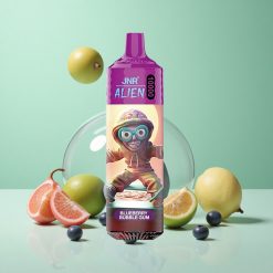 JNR Alien 10000 Puffs Blåbobletyggegummi 20ml E-væske Type-C Hurtigopladning Denmark wholesalers
