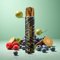 JNR Black&Golden 600+200 Puffs Blåbær Sur Hindbær 550mAh 2ml Denmark wholesalers