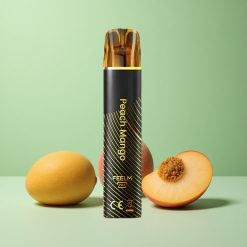 JNR Black&Golden 600+200 Puffs Fersken Mango 550mAh Batterikapacitet TPD-certificering Denmark wholesalers