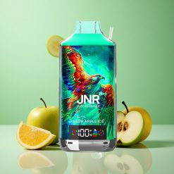 JNR Falcon X 18000 Puffs Dual Mesh Coil Digital Display Sur Æble Is Denmark wholesalers