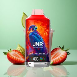 JNR Falcon X 18000 Puffs Dual Mesh Coil Jordbær Is Digital Display Denmark wholesalers