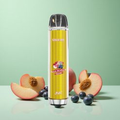 JNR Gold380 6000 Puffs Fersken Blåbær 1500mAh Batterikapacitet 13ml e-Væskekapacitet Denmark wholesalers