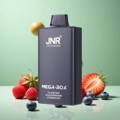 JNR Mega Box 25000 Puffs Blåbær Sur Hindbær Jordbær 30ml E-væske Kapacitet Type-C Hurtigopladning Denmark wholesalers