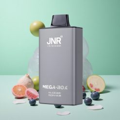 JNR Mega Box 25000 Puffs Blåbær Tyggegummi 30ml E-væske Kapacitet Type-C Hurtigopladning Denmark wholesalers