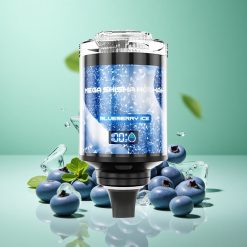 JNR Mega Shisha Hookah 100000 Puffs Blåbær Is 60ml e-væske kapacitet 2200mAh genopladeligt batteri Denmark wholesalers
