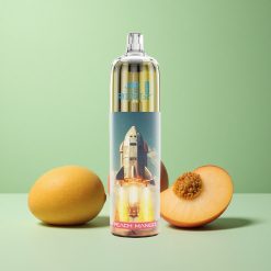 JNR Rocket-X 12400 Puffs Fersken Mango Justerbar Luftstrøm 25ml e-Væske Kapacitet Denmark wholesalers