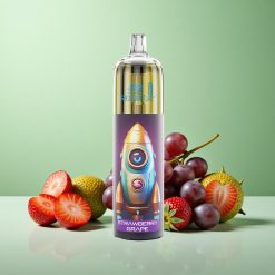 JNR Rocket-X 12400 Puffs Jordbær Drue Justerbar Luftgennemstrømning 25ml e-Væske Kapacitet Denmark wholesalers