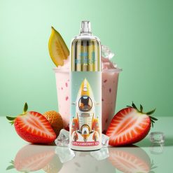 JNR Rocket-X 12400 Puffs Jordbær Is Justerbar Luftstrøm 25ml e-Væske Kapacitet Denmark wholesalers