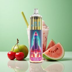 JNR Rocket-X 12400 Puffs Kirsebær Vandmelon Fryse Justerbar Luftstrøm 25ml e-Væske Kapacitet Denmark wholesalers