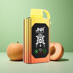 JNR Shisha Hookah Box 20500 Puffs HD Display Juicy Peaches (Saftige Ferskner) 25ml E-væske Kapacitet Denmark wholesalers