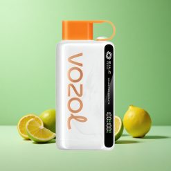 VOZOL STAR 9000/12000 CITRONLIME Skærmvisning ved ryst og 30% hurtigere opladning Denmark wholesalers