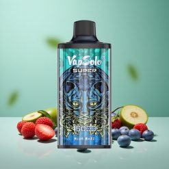 Vapsolo Super 15000 Puffs Blå Hindbær 40ml 850mah Denmark wholesalers
