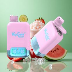 Vapsolo Twins 20000 Puffs Sort Is Dragefrugt Jordbær & Hindbær Vandmelon 40 ml 20/50mg/ml Nikotin Denmark wholesalers